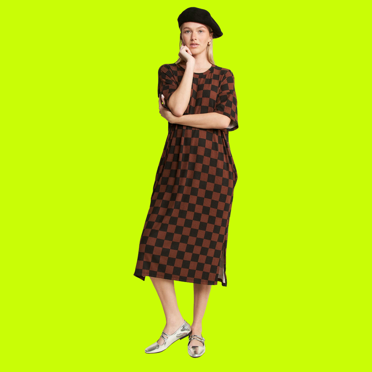 Check Me Out Ribbed Dress