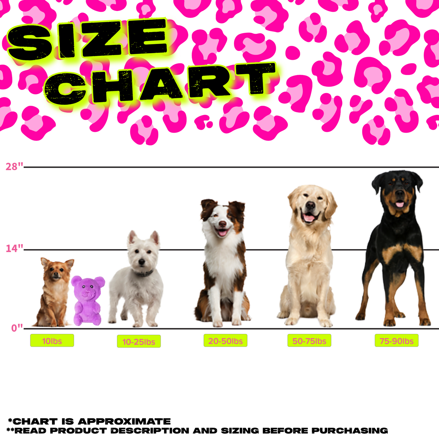 SMALL NEON GUMMY BEAR DOG TOY