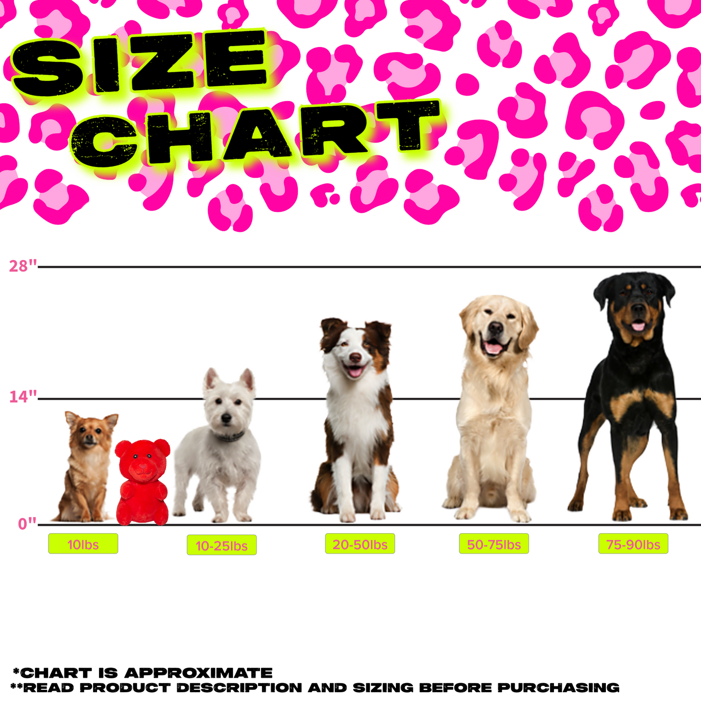 SMALL NEON GUMMY BEAR DOG TOY