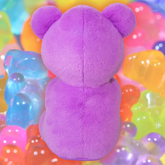 BIG NEON GUMMY BEAR DOG TOY