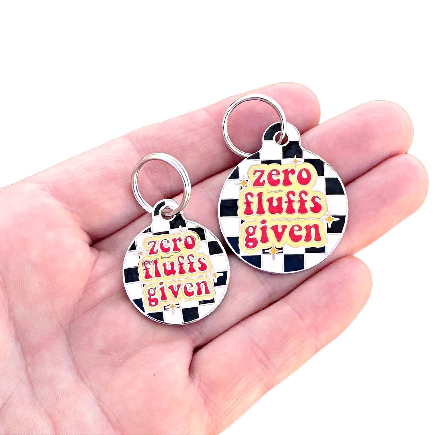 Zero Fluffs Given Collar Tag