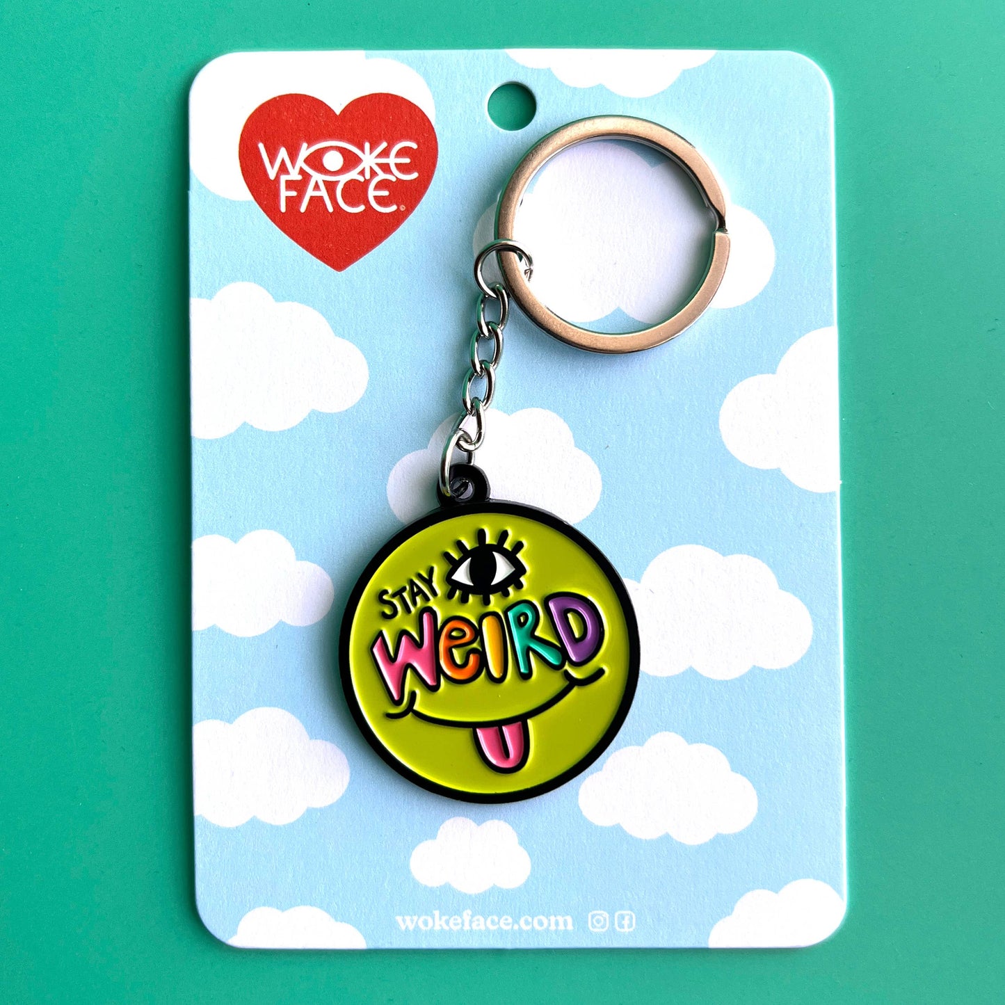 Stay Weird Keychain