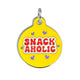 Snackaholic Collar Tag