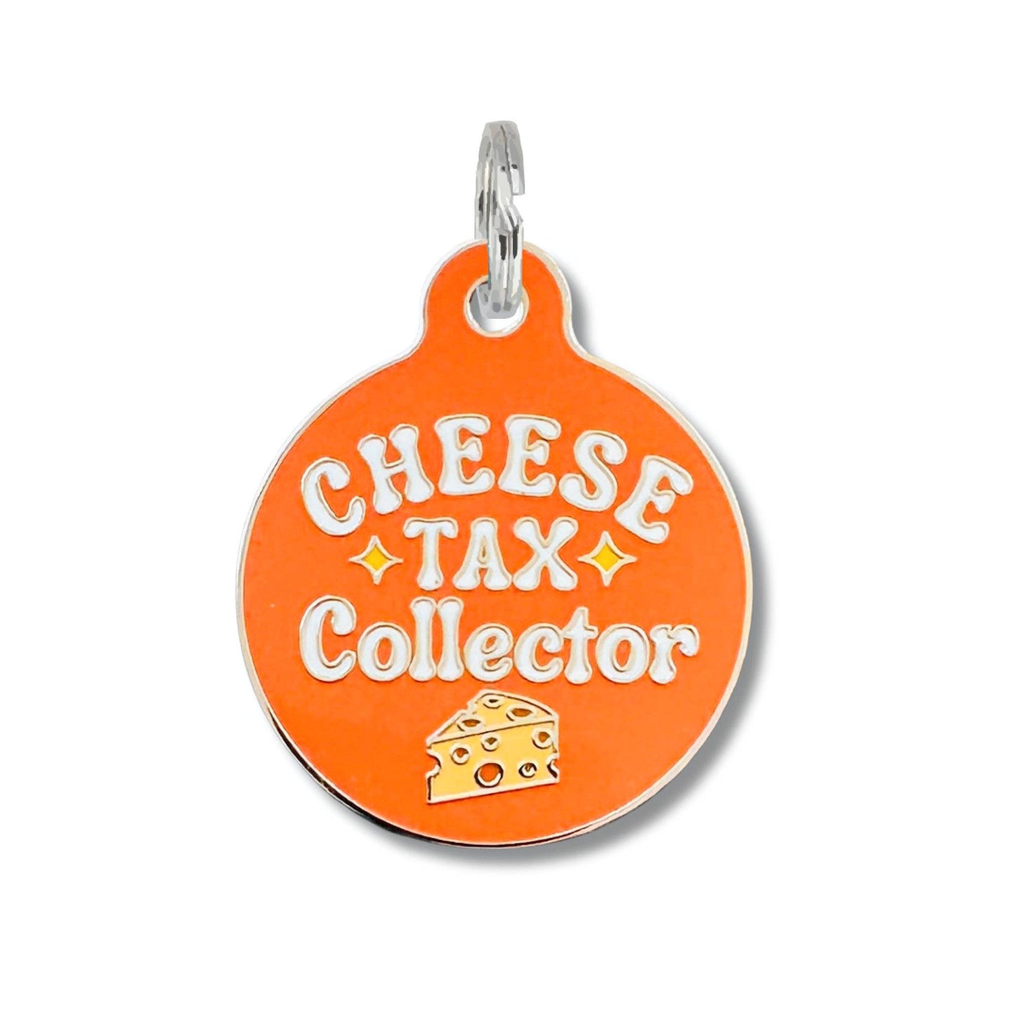 Cheese Tax Collector Collar Tag