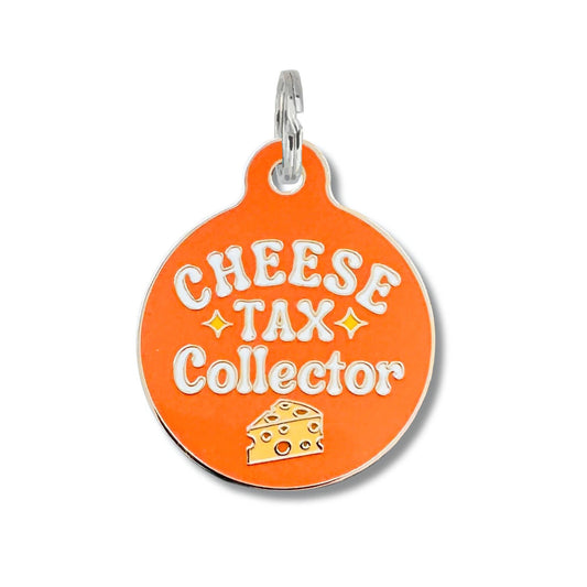Cheese Tax Collector Collar Tag