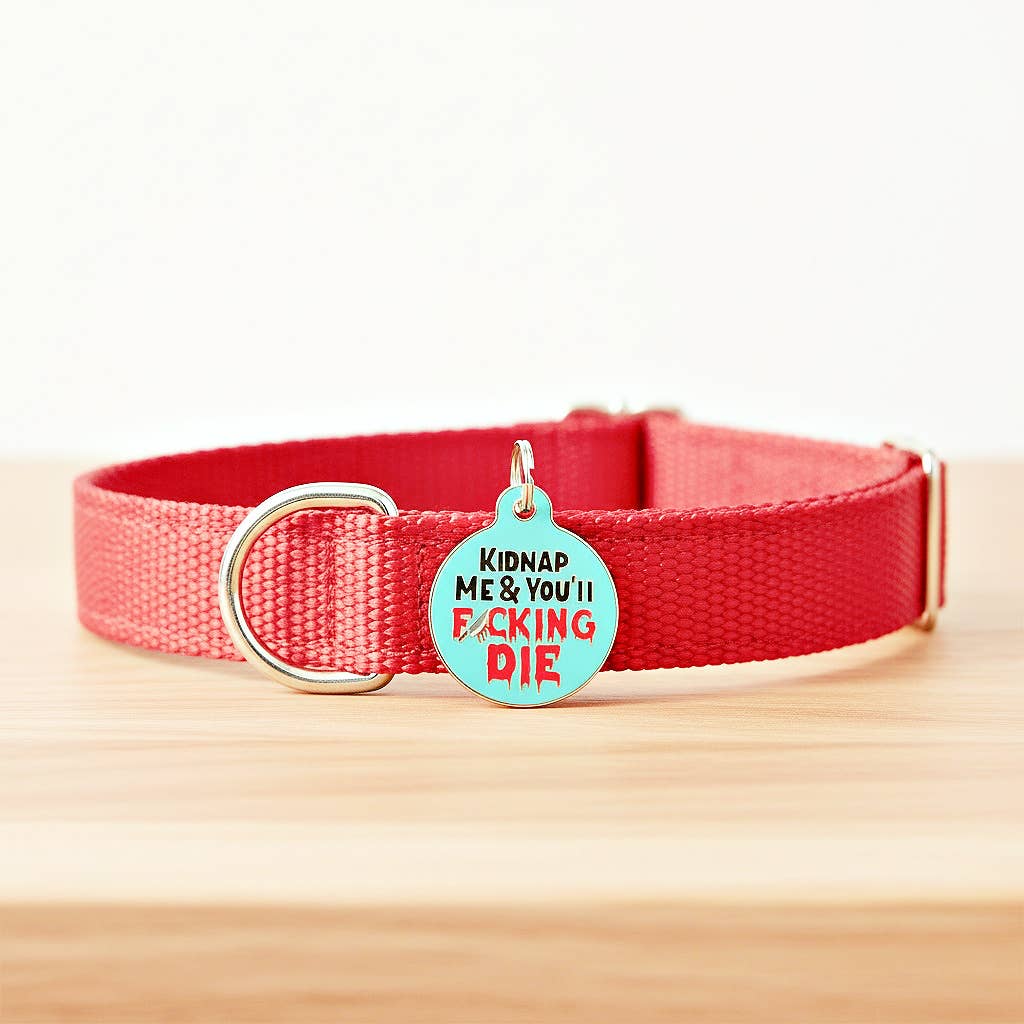 Kidnap Me & Die Collar Tag
