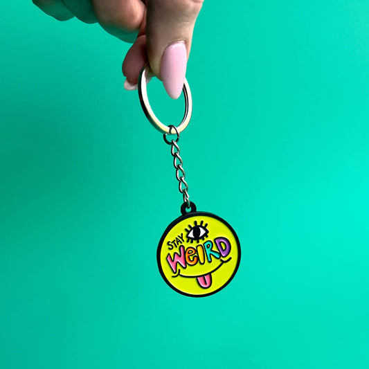 Stay Weird Keychain