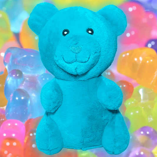 BIG NEON GUMMY BEAR DOG TOY
