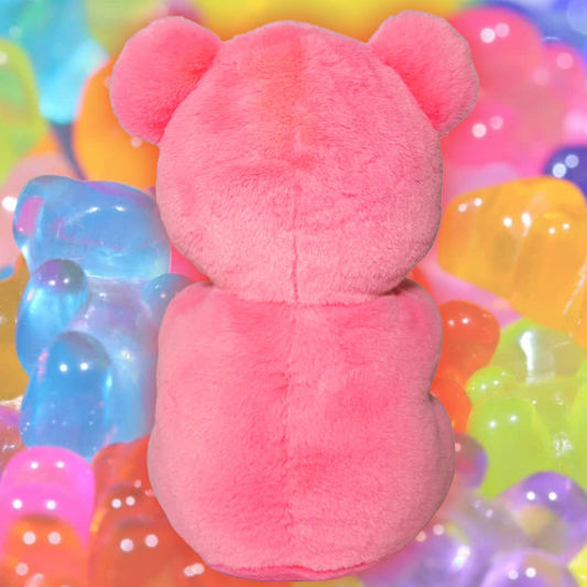 BIG NEON GUMMY BEAR DOG TOY