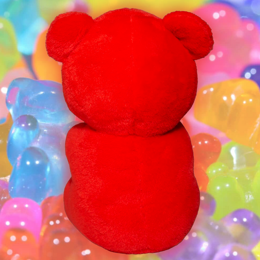 BIG NEON GUMMY BEAR DOG TOY