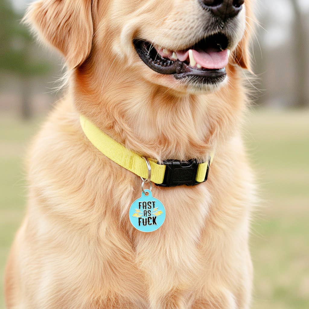 Fast As F*ck Collar Tag